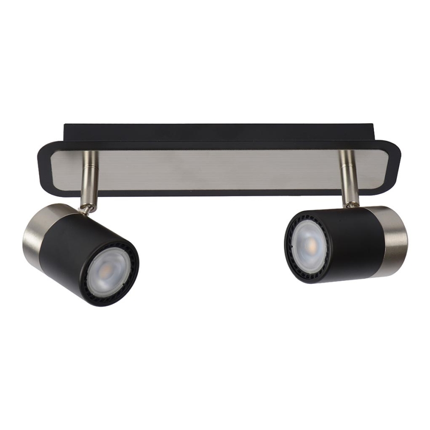 Lucide 26957/10/30 - Dimbare LED Spot LENNERT 2xGU10/5W/230V zwart