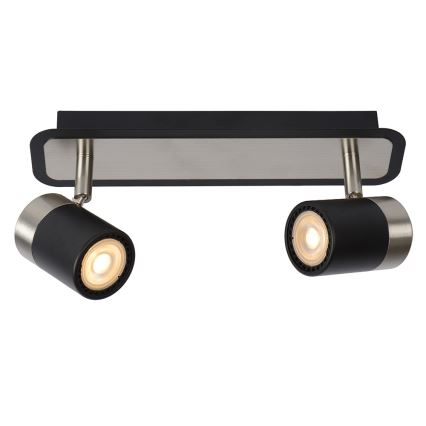 Lucide 26957/10/30 - Dimbare LED Spot LENNERT 2xGU10/5W/230V zwart