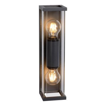 Lucide 27885/02/30 - Wandlamp voor buiten CLAIRE 2xE27/15W/230V IP54