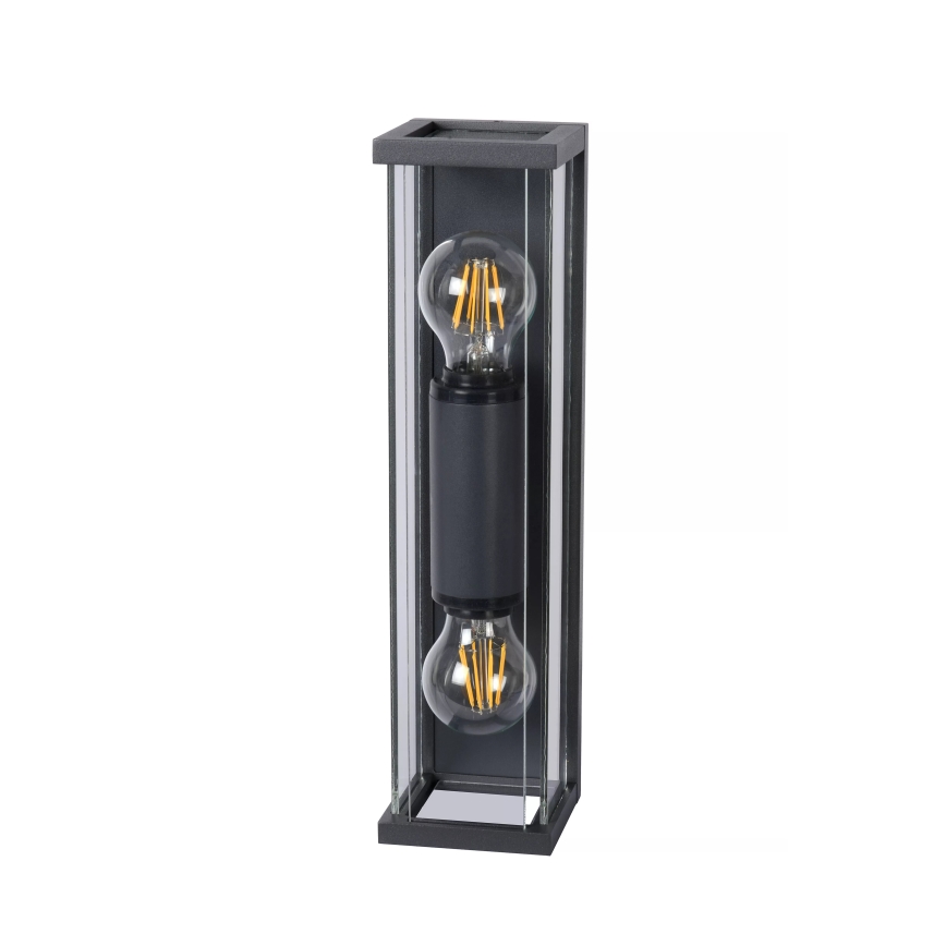 Lucide 27885/02/30 - Wandlamp voor buiten CLAIRE 2xE27/15W/230V IP54