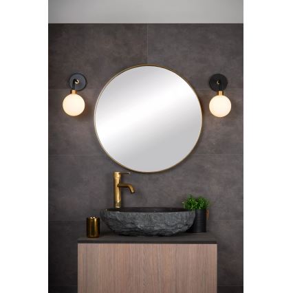 Lucide 30265/01/30 - Badkamer Wand Lamp BEREND 1xG9/33W/230V IP44 zwart