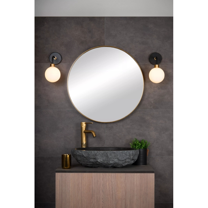 Lucide 30265/01/30 - Badkamer Wand Lamp BEREND 1xG9/33W/230V IP44 zwart