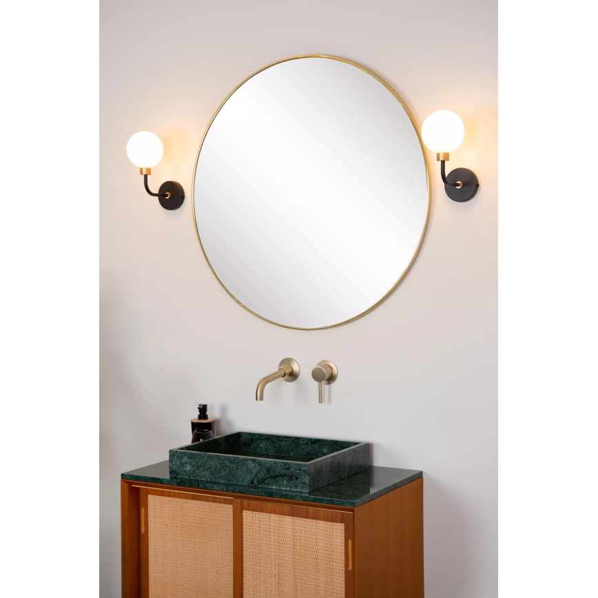 Lucide 30265/01/30 - Badkamer Wand Lamp BEREND 1xG9/33W/230V IP44 zwart