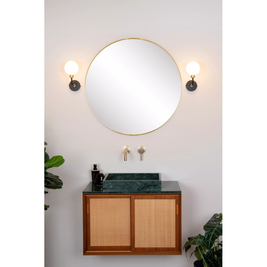 Lucide 30265/01/30 - Badkamer Wand Lamp BEREND 1xG9/33W/230V IP44 zwart