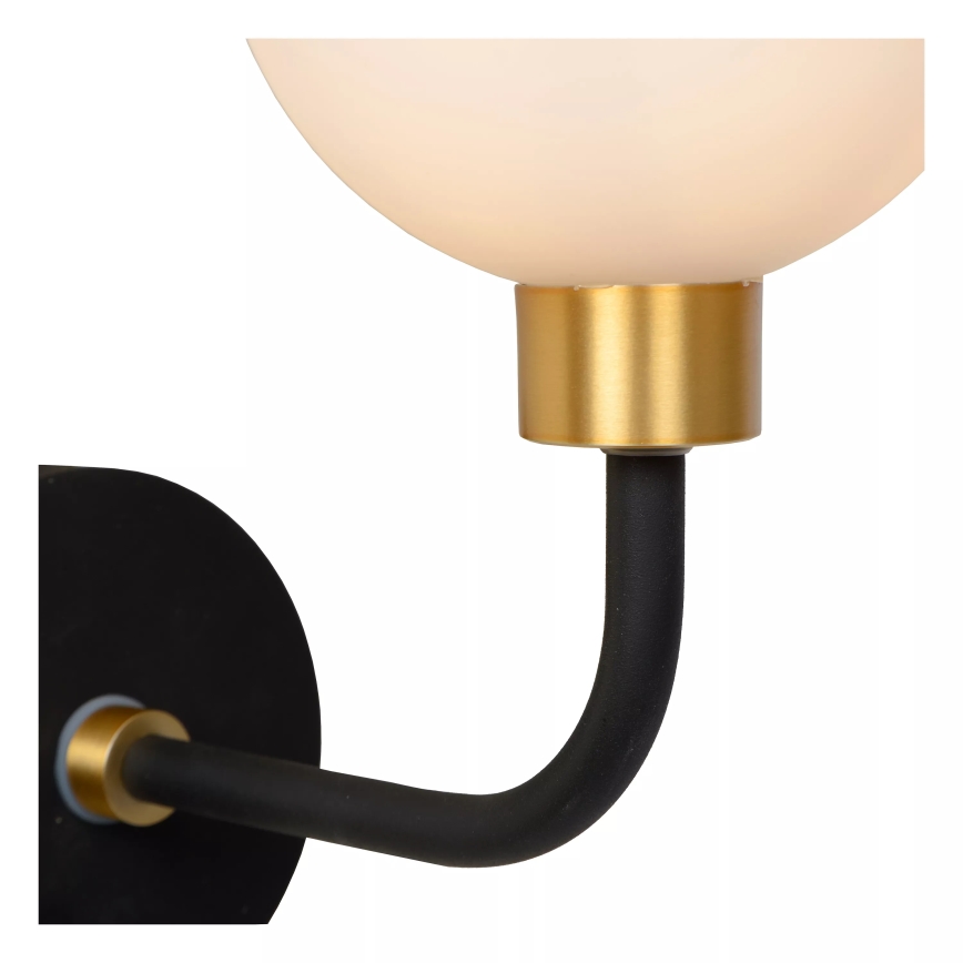 Lucide 30265/01/30 - Badkamer Wand Lamp BEREND 1xG9/33W/230V IP44 zwart