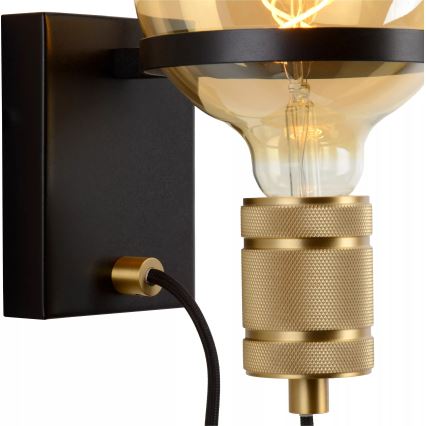Lucide 30271/01/30 - Wandlamp OTTELIEN 1xE27/60W/230V zwart