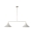 Lucide 31320/02/21 - Hanglamp met vaste pendel BERKLEY 2xE27/60W/230V witte patina