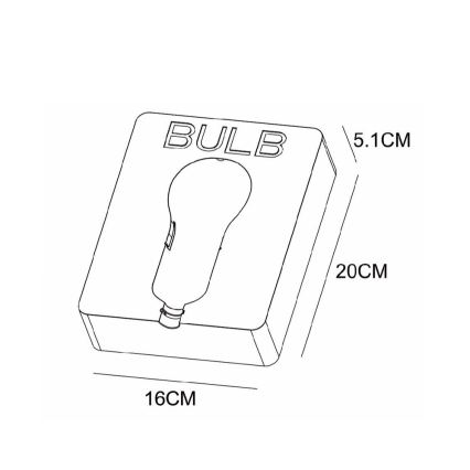 Lucide 35212/01/41 - Wandlamp DWIGHT 1xE27/25W/230V