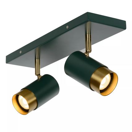 Lucide 35913/02/33 - Spot FLORIS 2xGU10/40W/230V groen