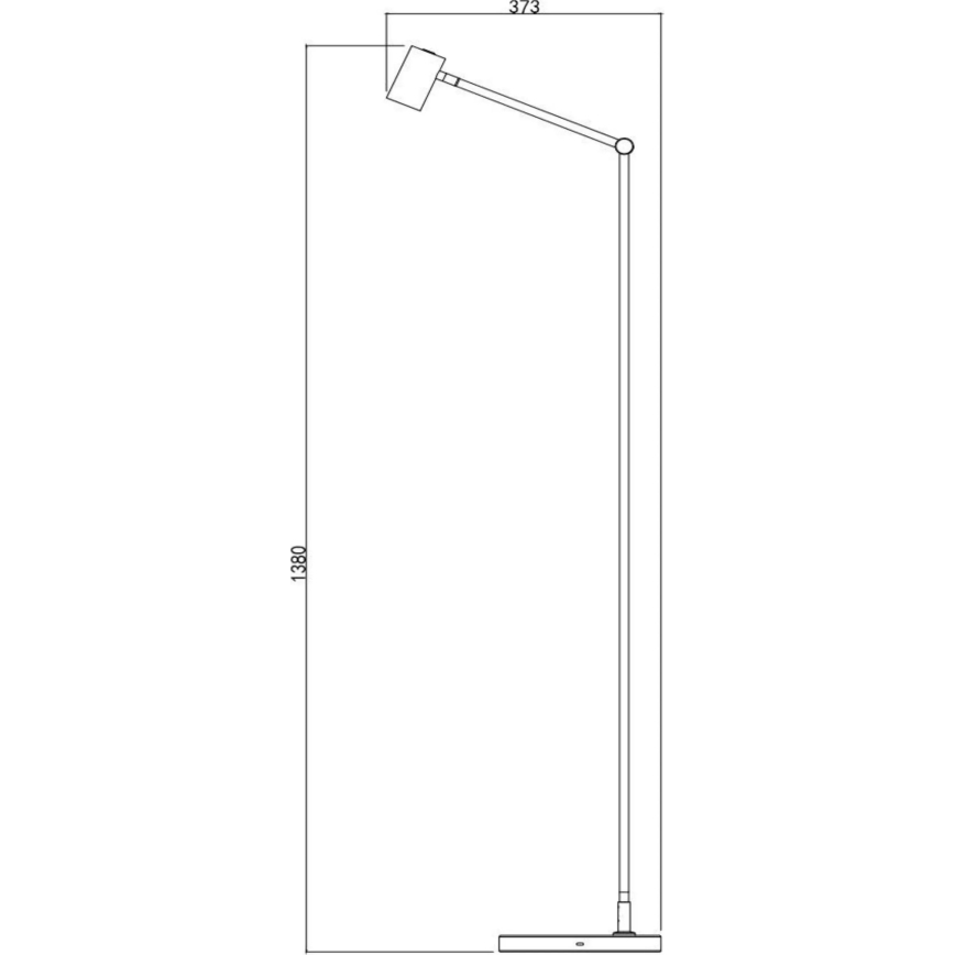 Lucide 36722/03/30 - LED Dimbaar aanraken Staande lamp TIPIK LED/3W/230V zwart