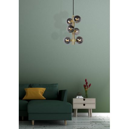 Lucide 45474/06/02 - Hanglamp aan een koord TYCHO 6xG9/28W/230V