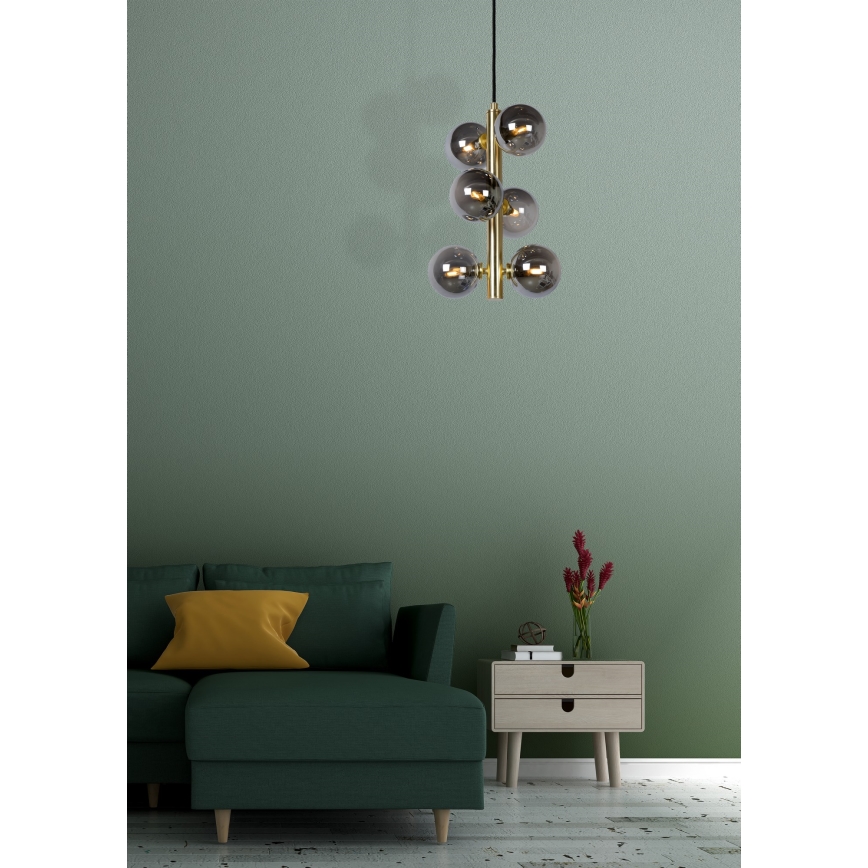 Lucide 45474/06/02 - Hanglamp aan een koord TYCHO 6xG9/28W/230V