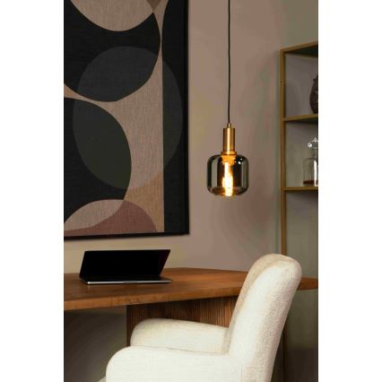 Lucide 45494/16/65 - Hanglamp aan een koord JOANET 1xE27/40W/230V zwart