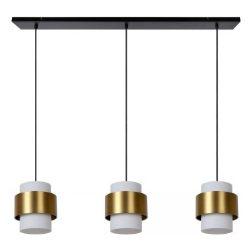 Lucide 45497/03/02 - Hanglamp aan een koord FIRMIN 3xE27/40W/230V goud
