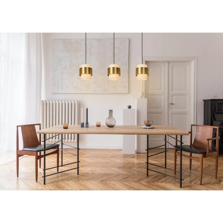 Lucide 45497/03/02 - Hanglamp aan een koord FIRMIN 3xE27/40W/230V goud