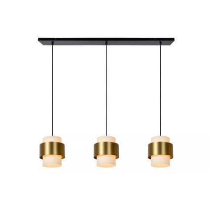 Lucide 45497/03/02 - Hanglamp aan een koord FIRMIN 3xE27/40W/230V goud