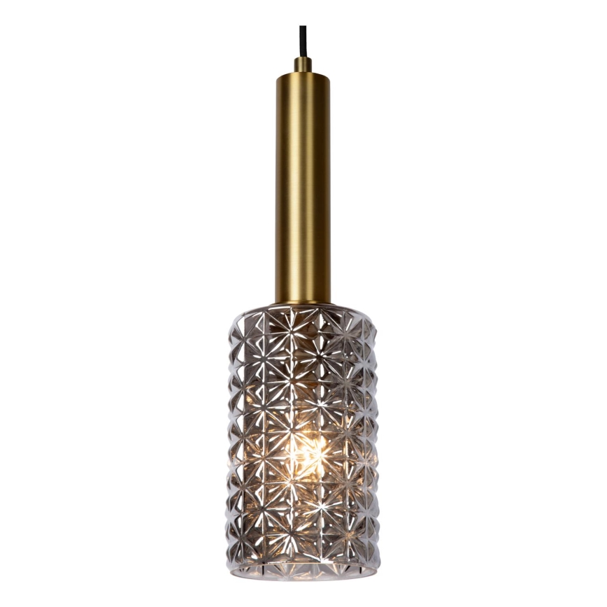 Lucide 45498/07/02 - Hanglamp aan een koord CORALIE 7xE27/40W/230V zwart/messing