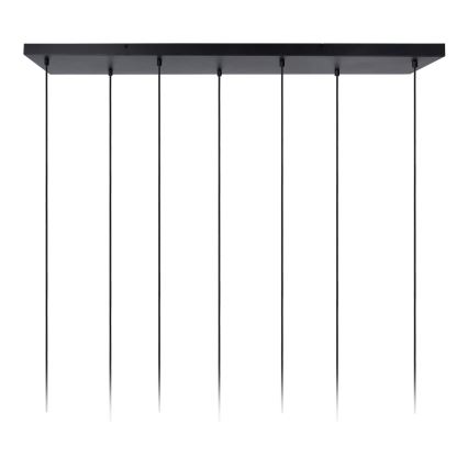 Lucide 45498/07/02 - Hanglamp aan een koord CORALIE 7xE27/40W/230V zwart/messing
