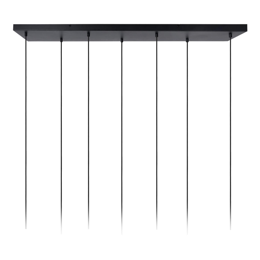 Lucide 45498/07/02 - Hanglamp aan een koord CORALIE 7xE27/40W/230V zwart/messing
