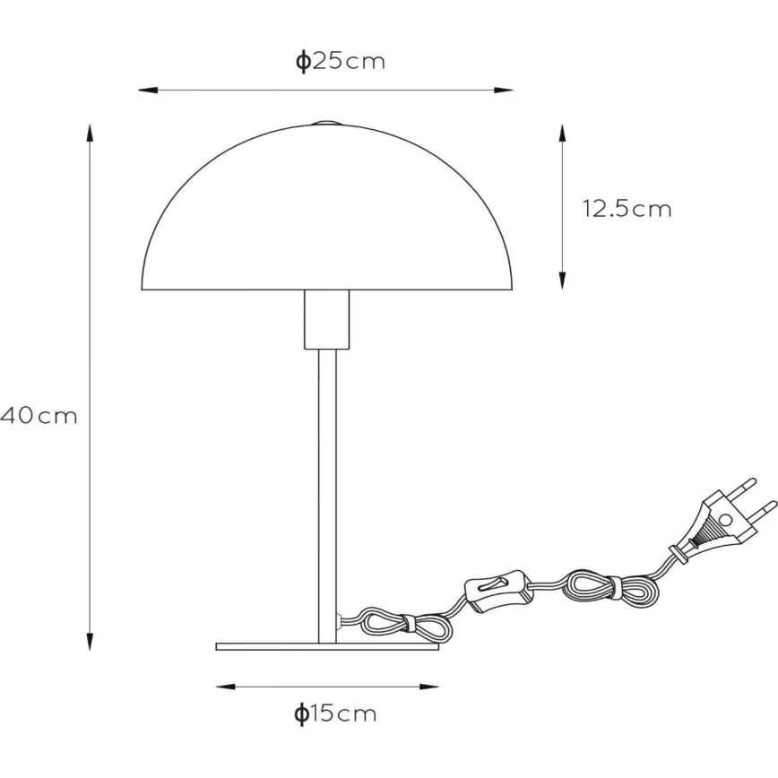 Lucide 45596/01/44 - Tafellamp SIEMON 1xE14/25W/230V oranje