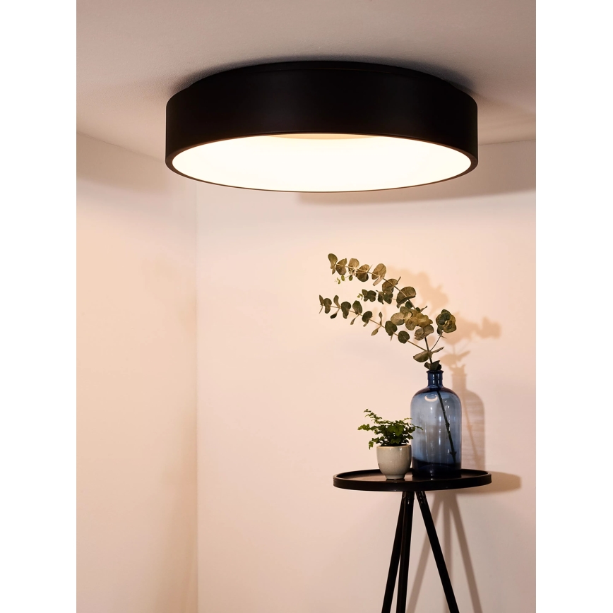 Lucide 46100/42/30 - Dimbare LED plafondlamp TALOWE LED/42W/230V zwart