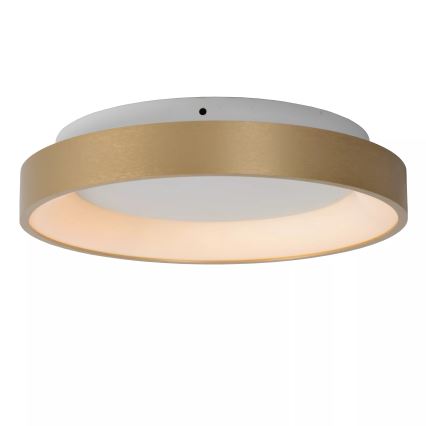 Lucide 46103/20/02 - Dimbare LED plafondlamp VIDAL LED/20W/230V diameter 28 cm goud