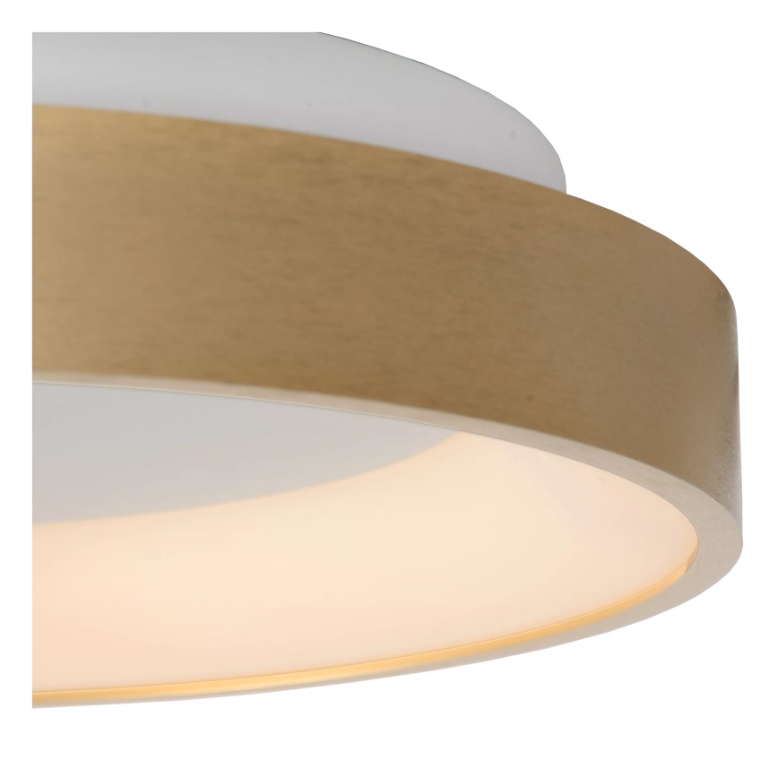 Lucide 46103/20/02 - Dimbare LED plafondlamp VIDAL LED/20W/230V diameter 28 cm goud