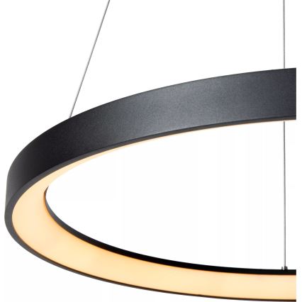 Lucide 46403/48/30 - Dimbare LED hanglamp aan een koord VIDAL LED/48W/230V diameter 58 cm zwart