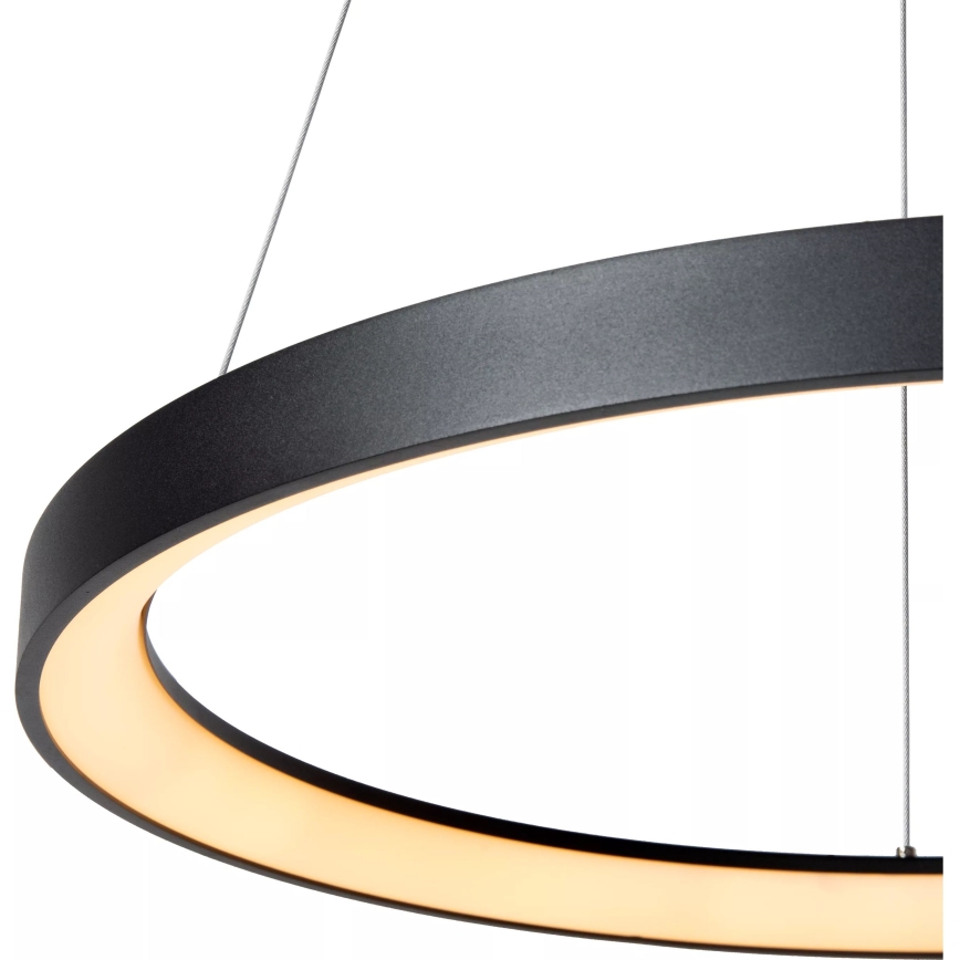 Lucide 46403/48/30 - Dimbare LED hanglamp aan een koord VIDAL LED/48W/230V diameter 58 cm zwart