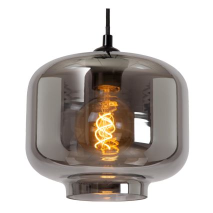 Lucide 46413/13/65 - Hanglamp aan een koord MEDINE 3xE27/40W/230V gerookt