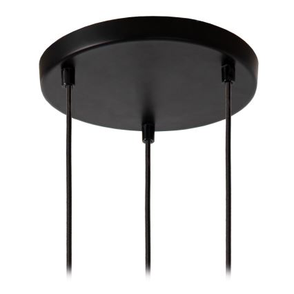 Lucide 46413/13/65 - Hanglamp aan een koord MEDINE 3xE27/40W/230V gerookt