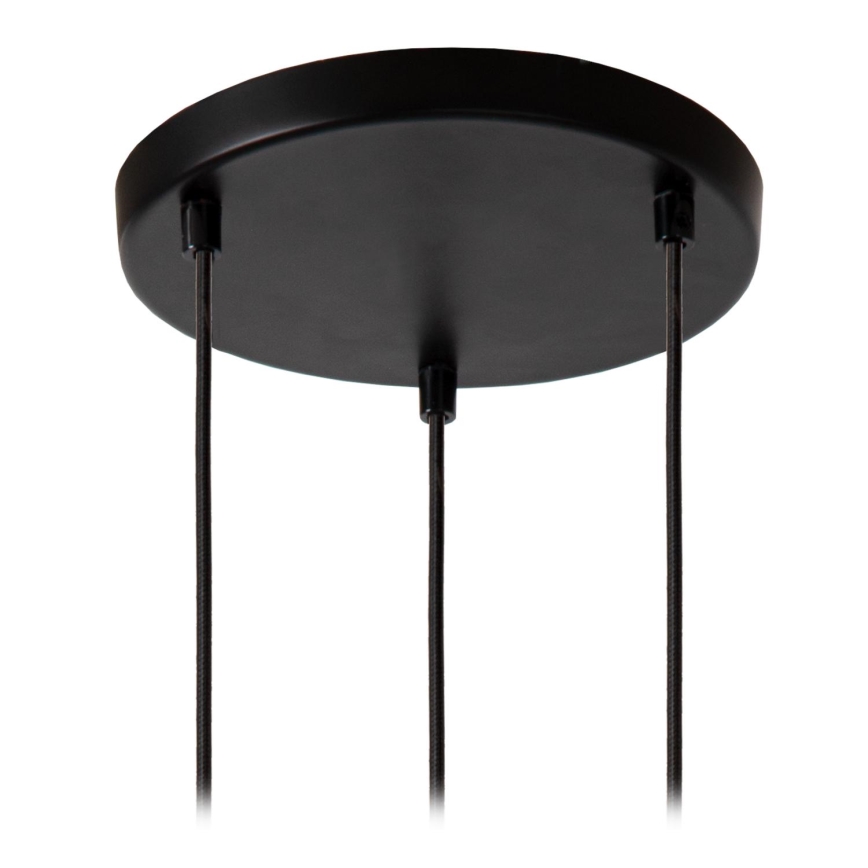 Lucide 46413/13/65 - Hanglamp aan een koord MEDINE 3xE27/40W/230V gerookt