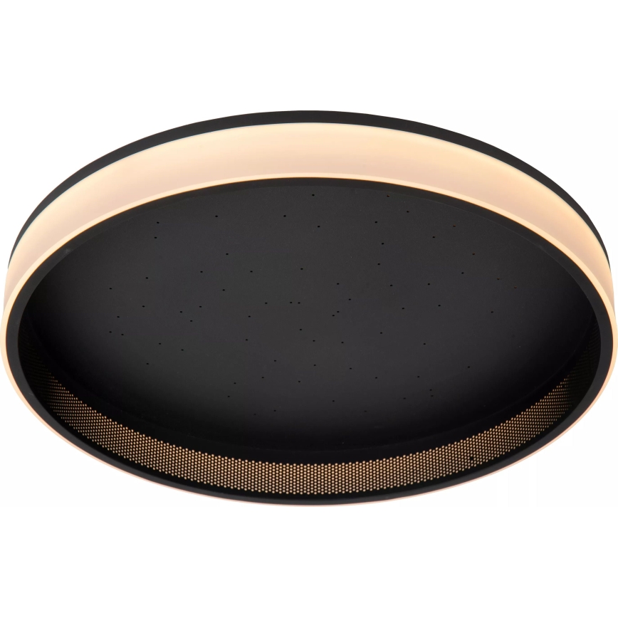 Lucide 71102/40/30 - Dimbare LED plafondlamp ESTREJA LED/40W/230V 2500-3000K diameter 40 cm zwart + afstandsbediening
