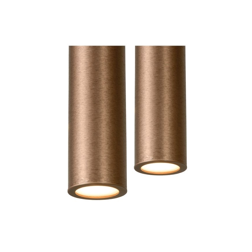 Lucide 74403/04/97 –Dimbare LED Hanglamp aan een koord LORENZ 4×LED/4W/230V Koper
