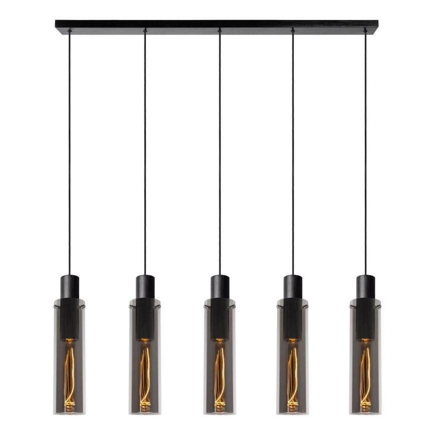 Lucide 74404/05/65 - Hanglamp aan koord ORLANDO 5xE27/40W/230V