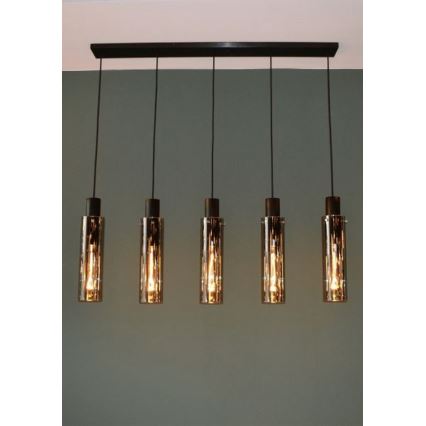 Lucide 74404/05/65 - Hanglamp aan koord ORLANDO 5xE27/40W/230V