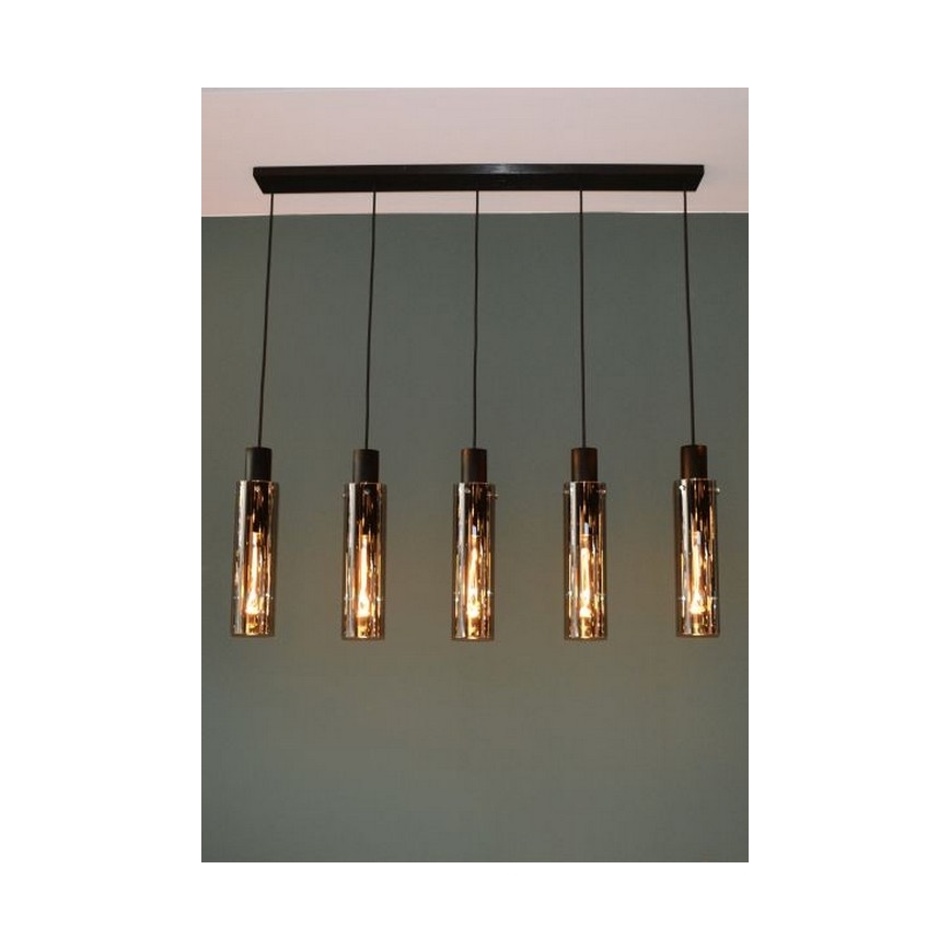 Lucide 74404/05/65 - Hanglamp aan koord ORLANDO 5xE27/40W/230V