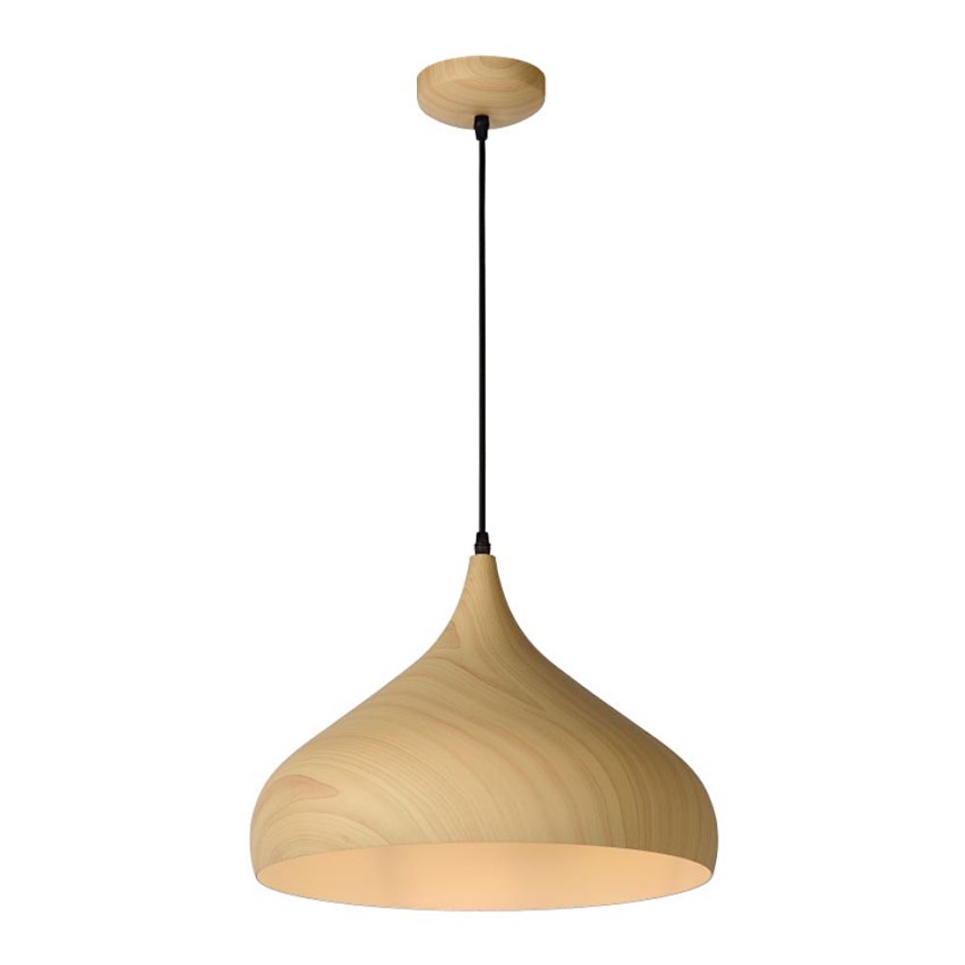 Lucide 76360/01/76 - Hanglamp WOODY 1xE27/60W/230V 42 cm