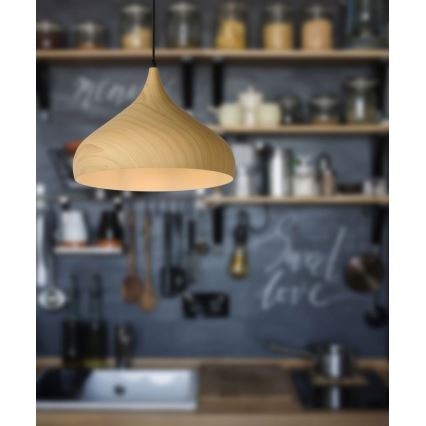 Lucide 76360/01/76 - Hanglamp WOODY 1xE27/60W/230V 42 cm