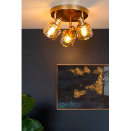 Lucide 77979/13/02 - Spot BJORN 3xE14/40W/230V goud
