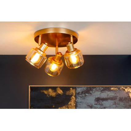 Lucide 77979/13/02 - Spot BJORN 3xE14/40W/230V goud