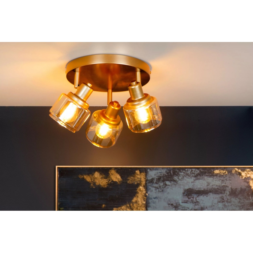 Lucide 77979/13/02 - Spot BJORN 3xE14/40W/230V goud