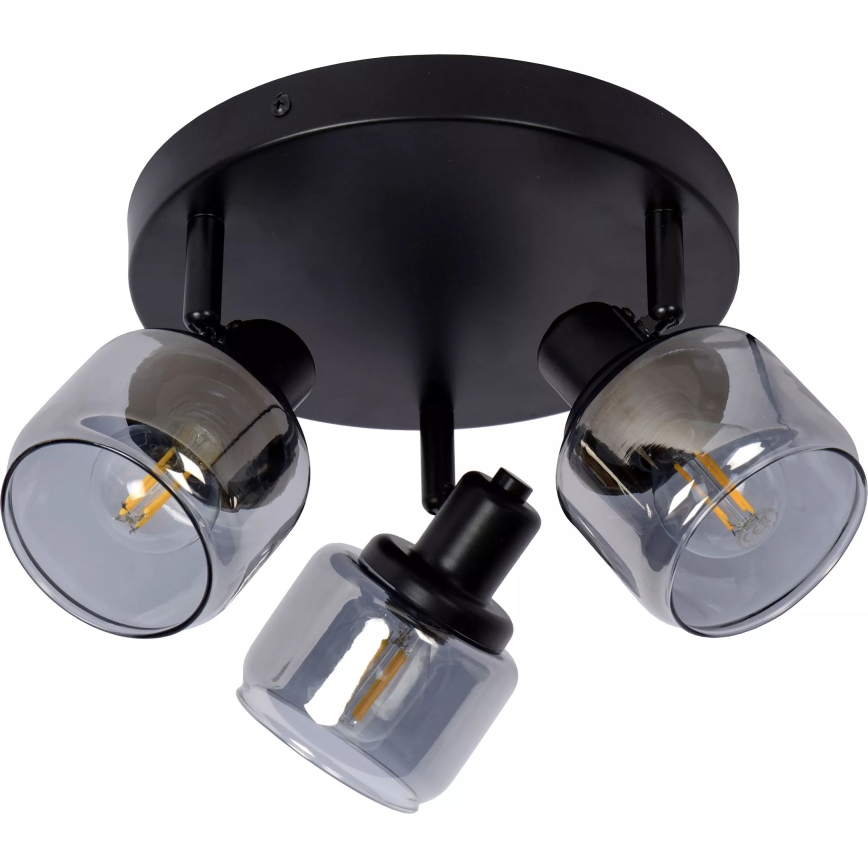 Lucide 77979/13/30 - Spot BJORN 3xE14/40W/230V zwart