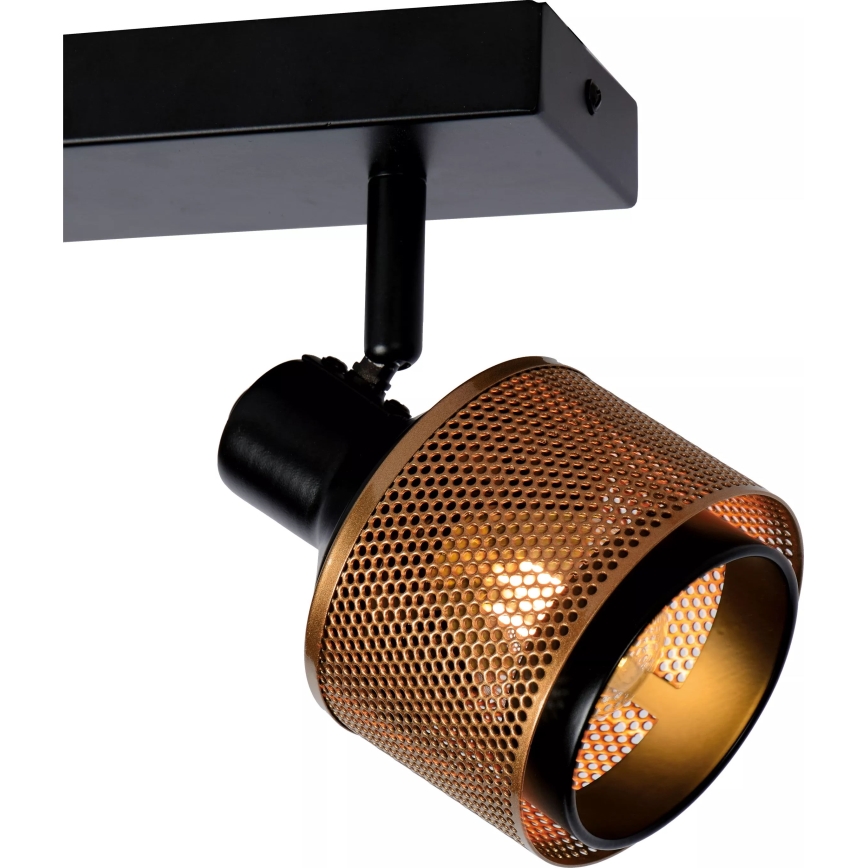 Lucide 77980/02/30 - Spot RAFA 2xE14/40W/230V zwart/brons