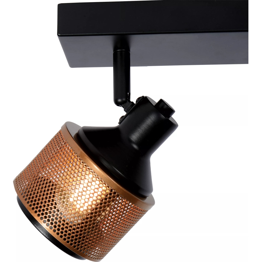Lucide 77980/02/30 - Spot RAFA 2xE14/40W/230V zwart/brons