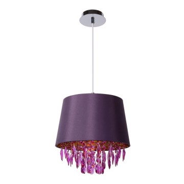 Lucide 78368/30/39 - Paarse Hanglamp DOLTI 1x E27 / 24W / 230V