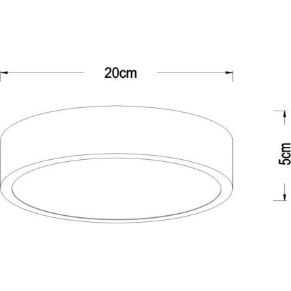 Lucide 79185/20/02 - Dimbare LED plafondlamp UNAR LED/12W/230V diameter 20 cm goud