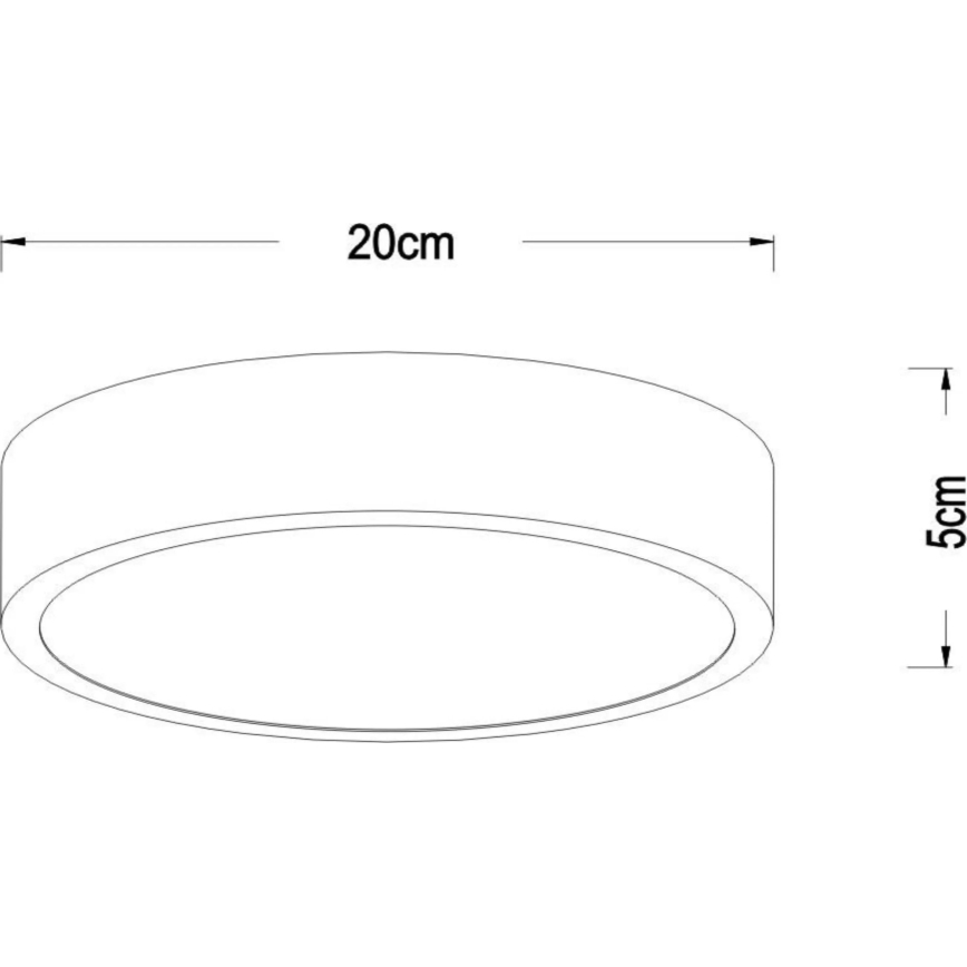 Lucide 79185/20/02 - Dimbare LED plafondlamp UNAR LED/12W/230V diameter 20 cm goud