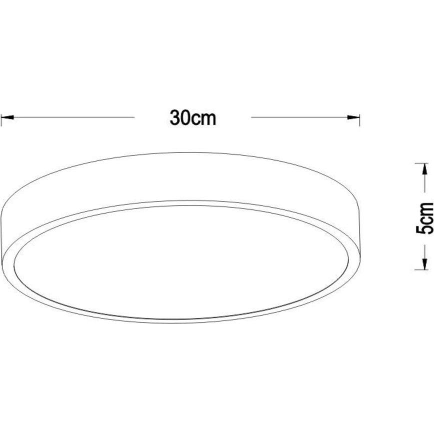 Lucide 79185/30/02 - Dimbare LED plafondlamp UNAR LED/18W/230V diameter 30 cm goud