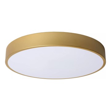 Lucide 79185/40/02 - Dimbare LED plafondlamp UNAR LED/24W/230V diameter 39,5 cm goud
